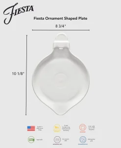 8 3/4 Inch Ornament Shaped Plate|Fiesta Factory Direct Online