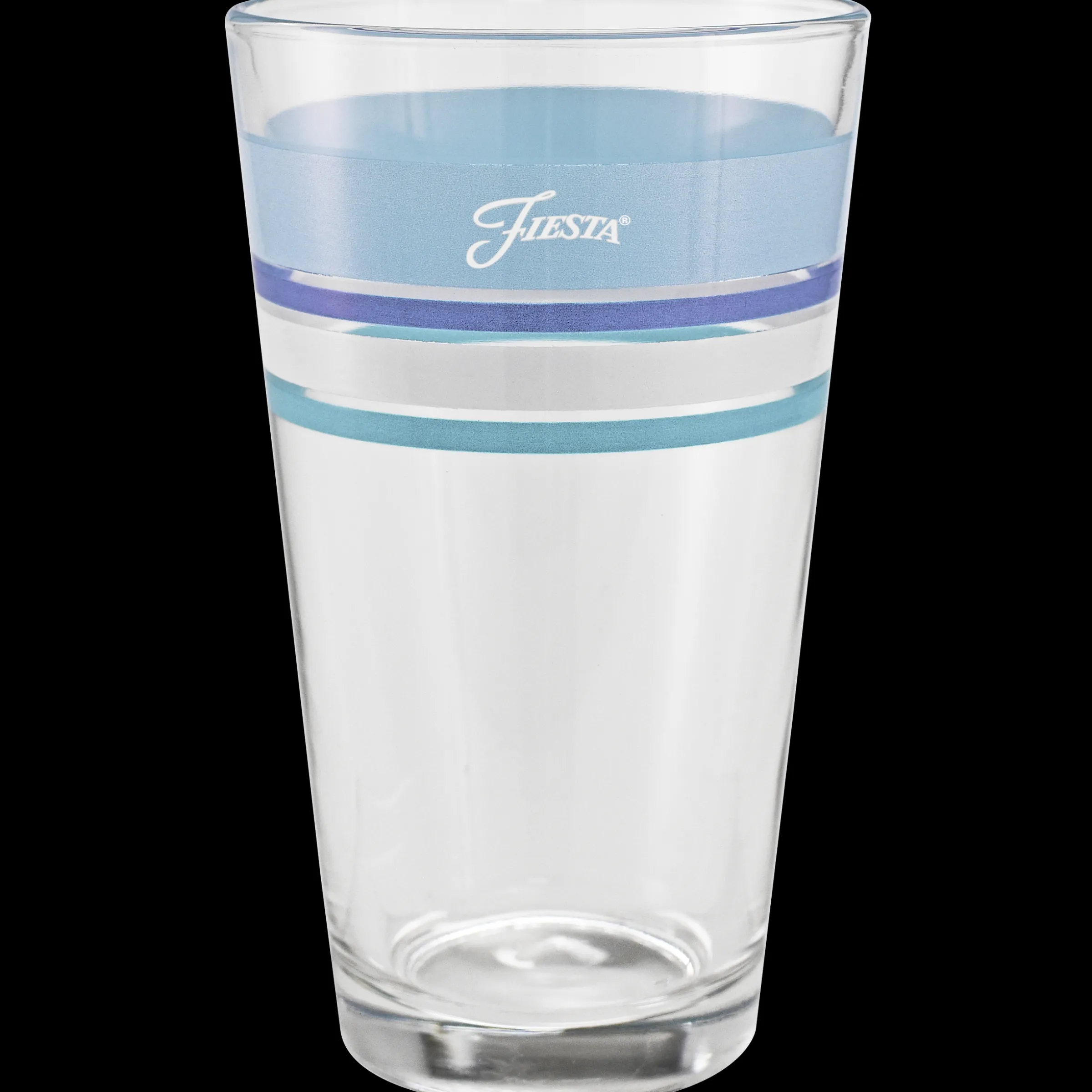 16 oz. Fiesta® Edgeline Coastal Blue Cooler Glass - Set of 4|Fiesta Factory Direct Online