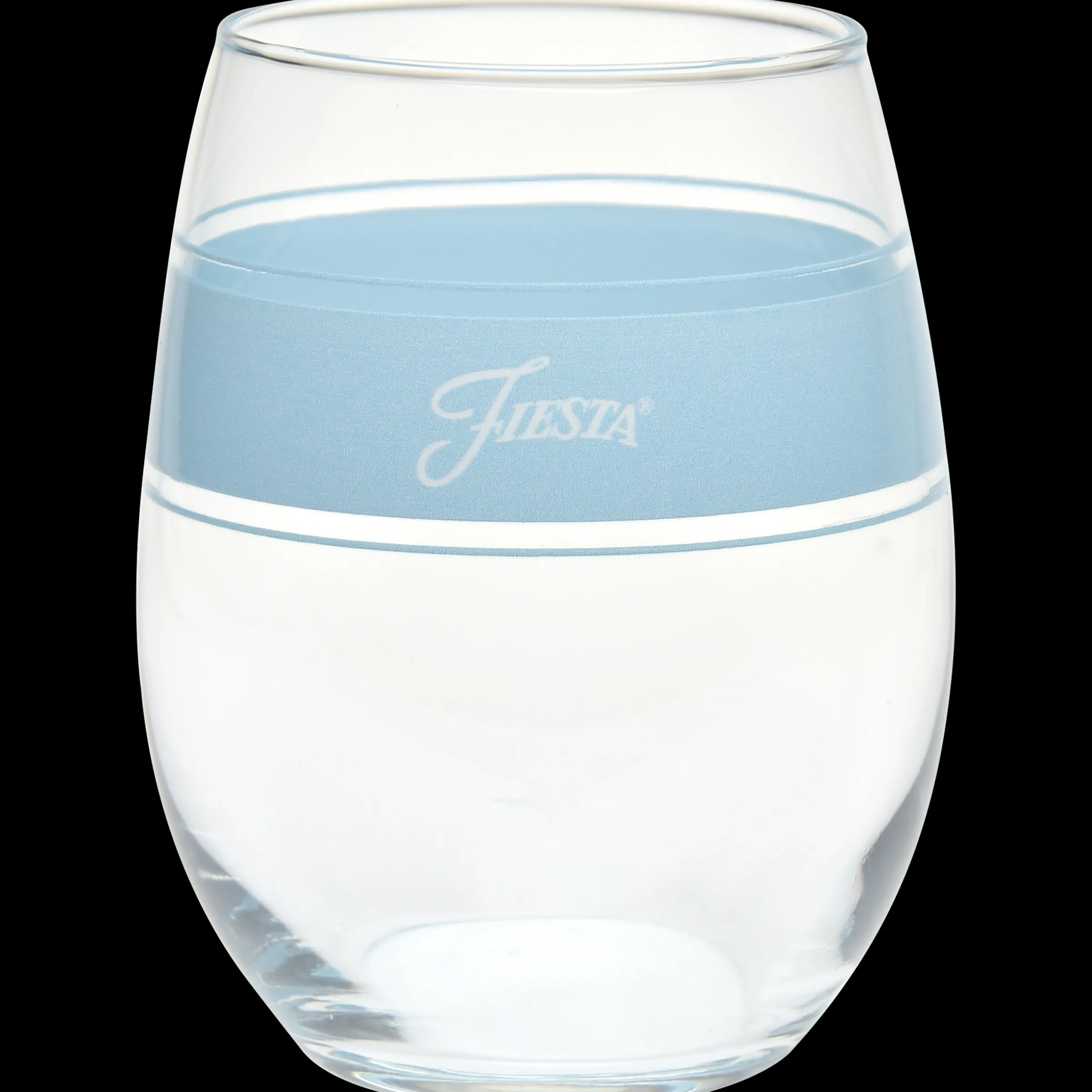 15 oz. Fiesta® Frame Stemless Wine Sky – Set of 4|Fiesta Factory Direct Online
