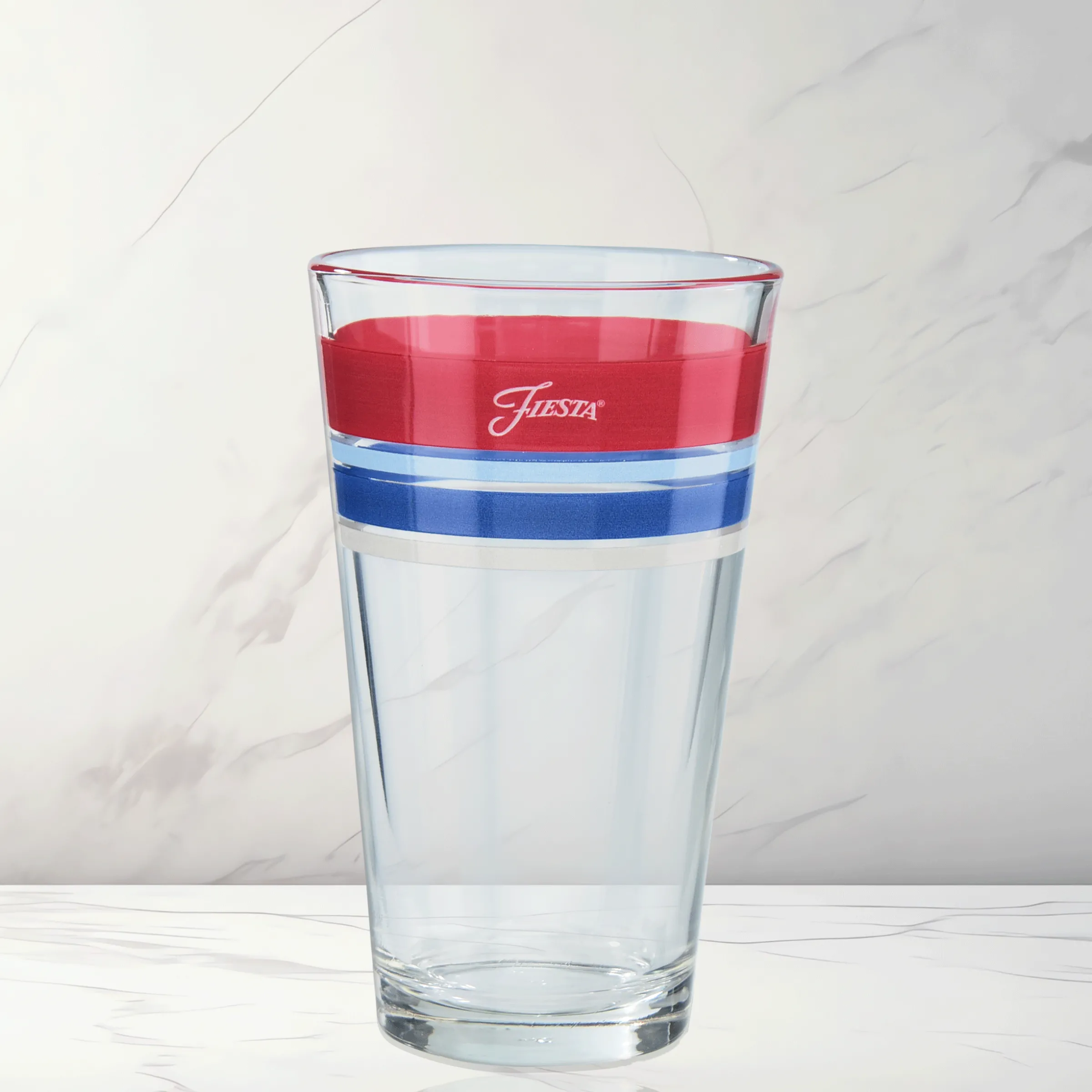 Americana 16 oz. Edgeline Cooler Glass - Set of 4|Fiesta Factory Direct Online