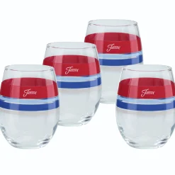 Americana 15 oz. Edgeline Stemless Wine – Set of 4|Fiesta Factory Direct Outlet