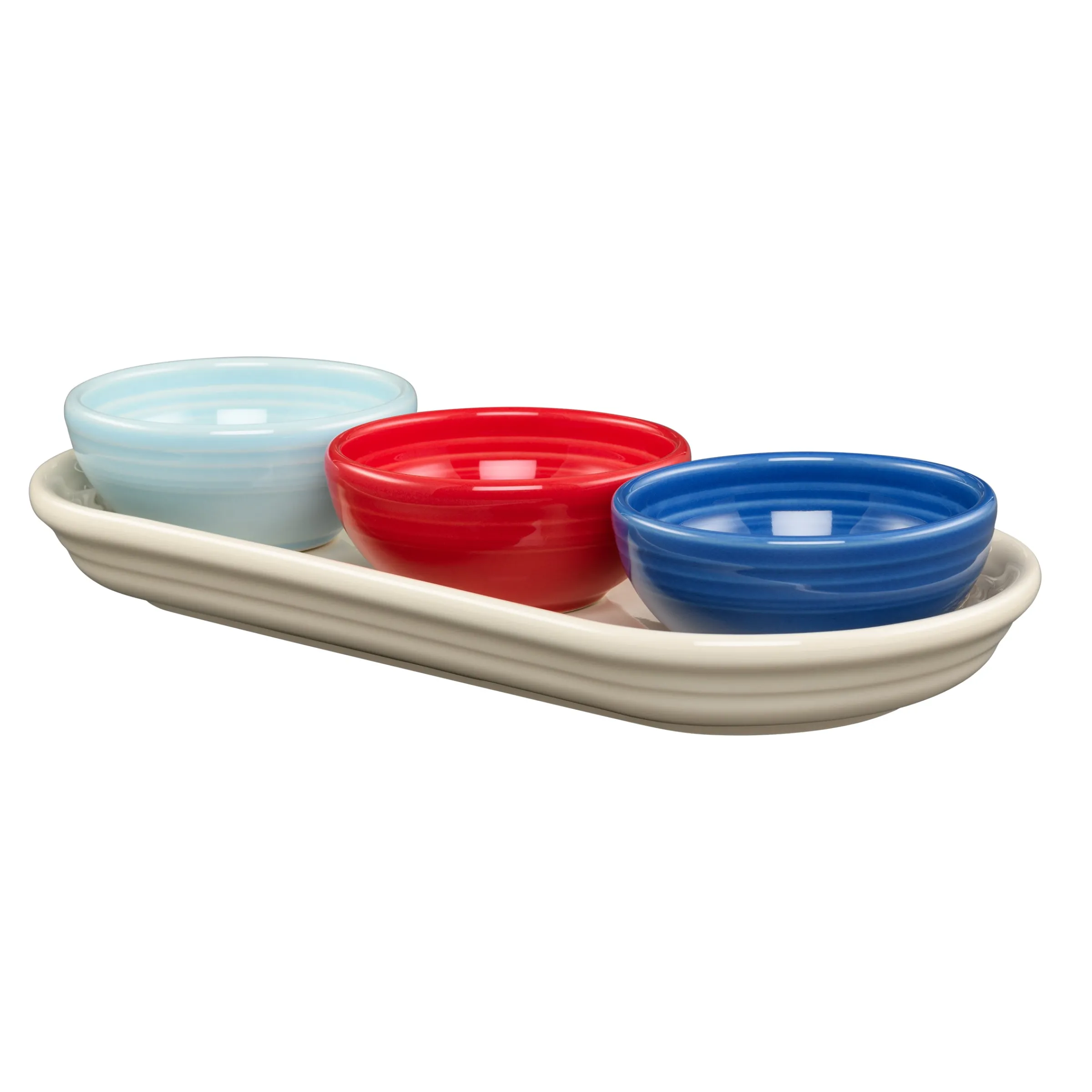 Americana Mixed Colors 4-Piece Condiment Set|Fiesta Factory Direct Discount