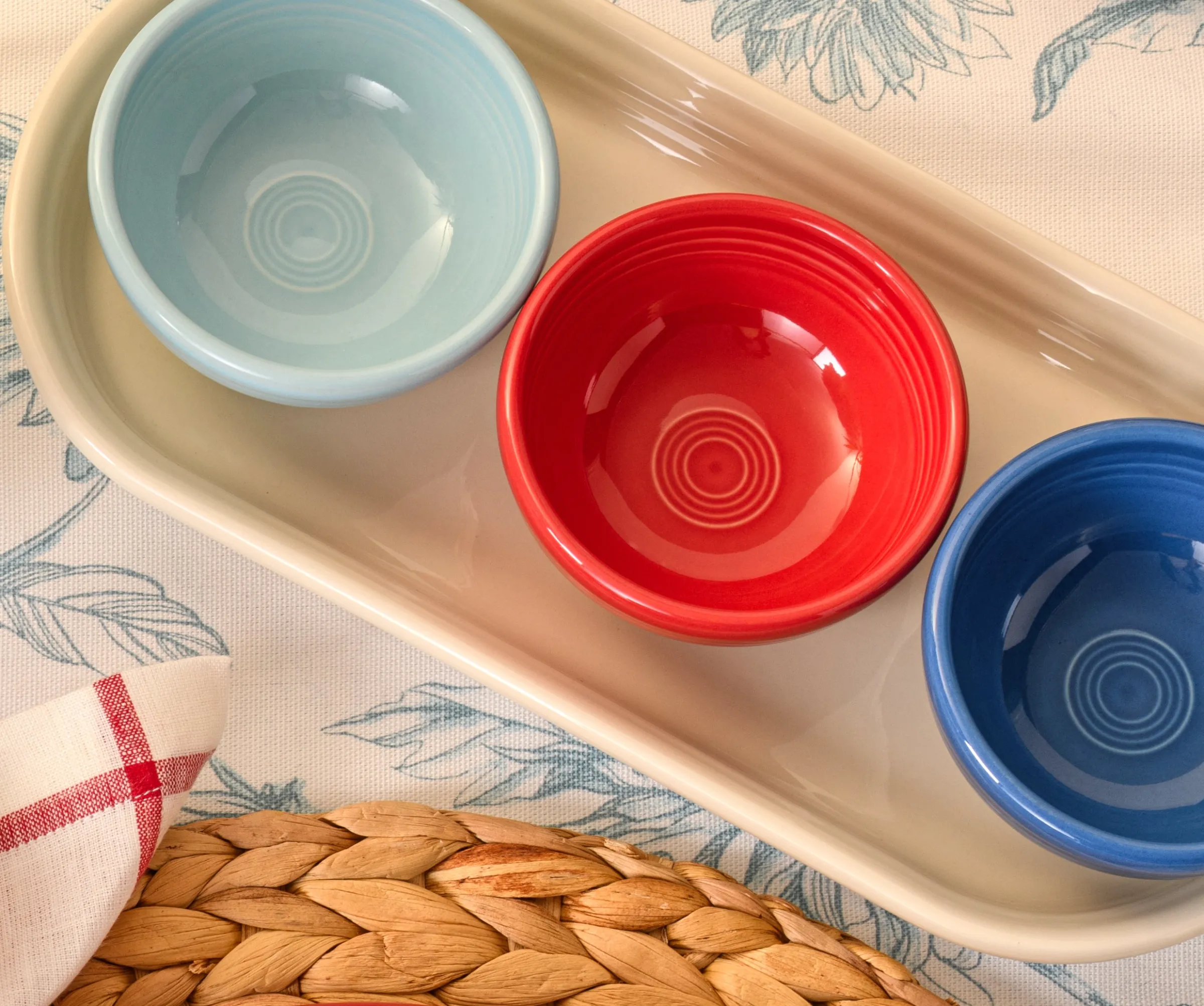 Americana Mixed Colors 4-Piece Condiment Set|Fiesta Factory Direct Discount
