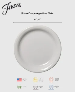 Bistro Coupe 6 1/4 Inch Appetizer Plate Foundry|Fiesta Factory Direct Outlet