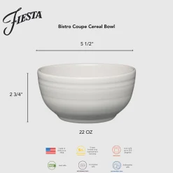 Bistro Coupe 5 1/2 Inch Cereal Bowl 22 OZ|Fiesta Factory Direct Sale