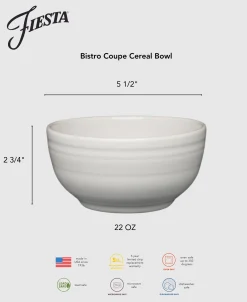 Bistro Coupe 5 1/2 Inch Cereal Bowl 22 OZ|Fiesta Factory Direct Sale