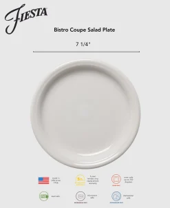 Bistro Coupe 7 1/4 Inch Salad Plate Foundry|Fiesta Factory Direct Online