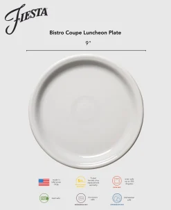 Bistro Coupe 9 Inch Luncheon Plate|Fiesta Factory Direct Sale