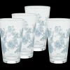 Botanical Floral 16 oz. Cooler Glass - Set of 4|Fiesta Factory Direct Sale