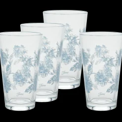 Botanical Floral 16 oz. Cooler Glass - Set of 4|Fiesta Factory Direct Sale