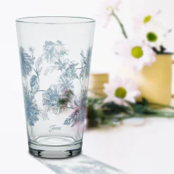 Botanical Floral 16 oz. Cooler Glass - Set of 4|Fiesta Factory Direct Sale