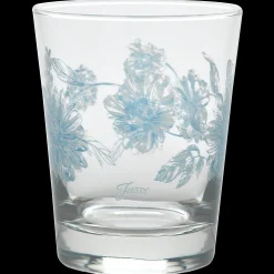Botanical Floral 15 oz. Tapered Double Old Fashion Glass – Set of 4|Fiesta Factory Direct Clearance
