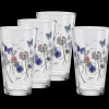 Breezy Floral 16 oz. Cooler Glass - Set of 4|Fiesta Factory Direct Sale