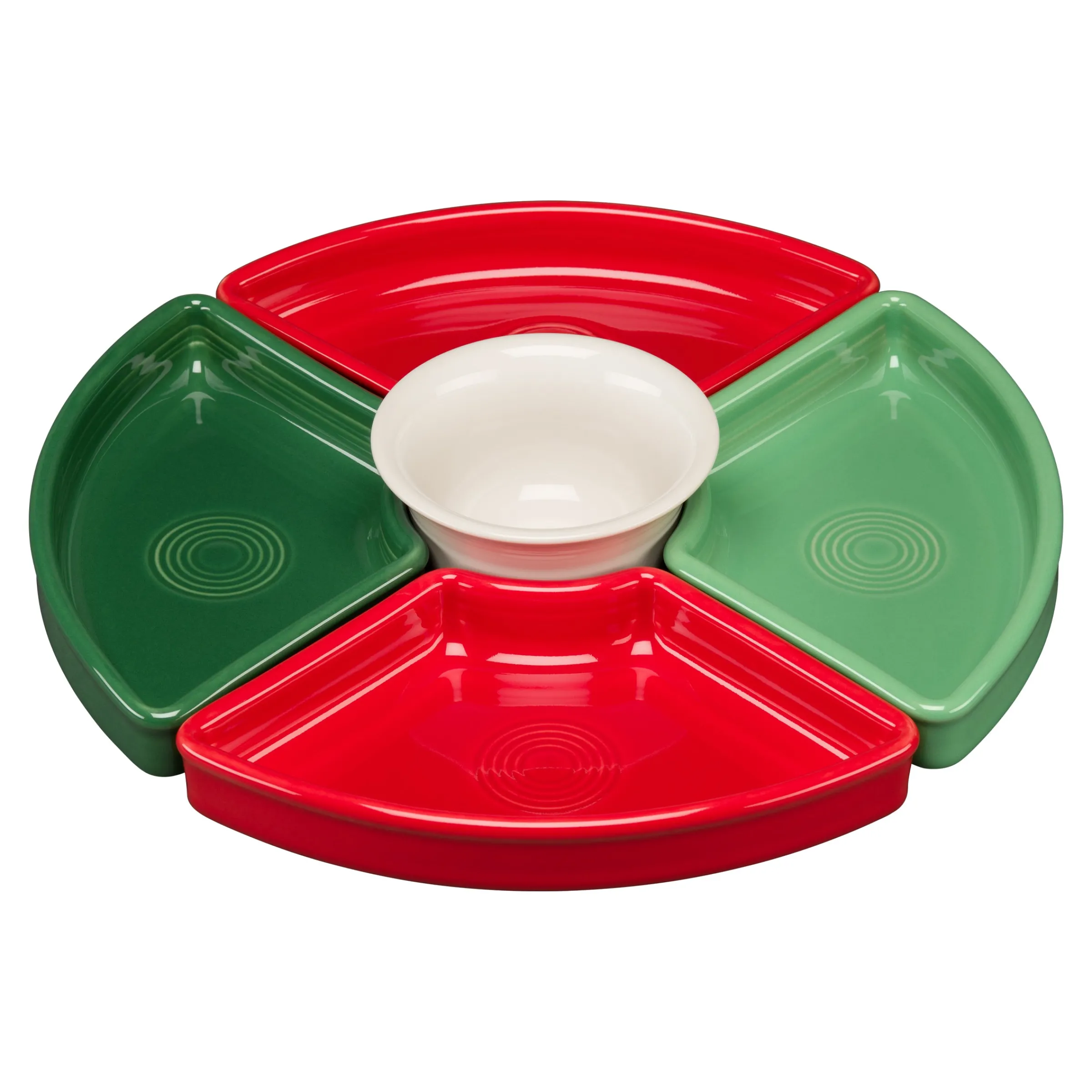 Christmas Mixed Color 5-Piece Color Entertaining Set 8 1/5 Inch|Fiesta Factory Direct