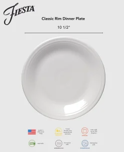 Classic Rim 10 1/2 Inch Dinner Plate Foundry|Fiesta Factory Direct Clearance