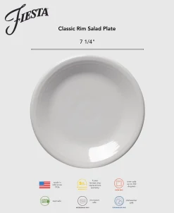 Classic Rim 7 1/4 Inch Salad Plate|Fiesta Factory Direct Outlet