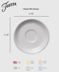 Classic Rim 5 7/8 Inch Saucer|Fiesta Factory Direct Online