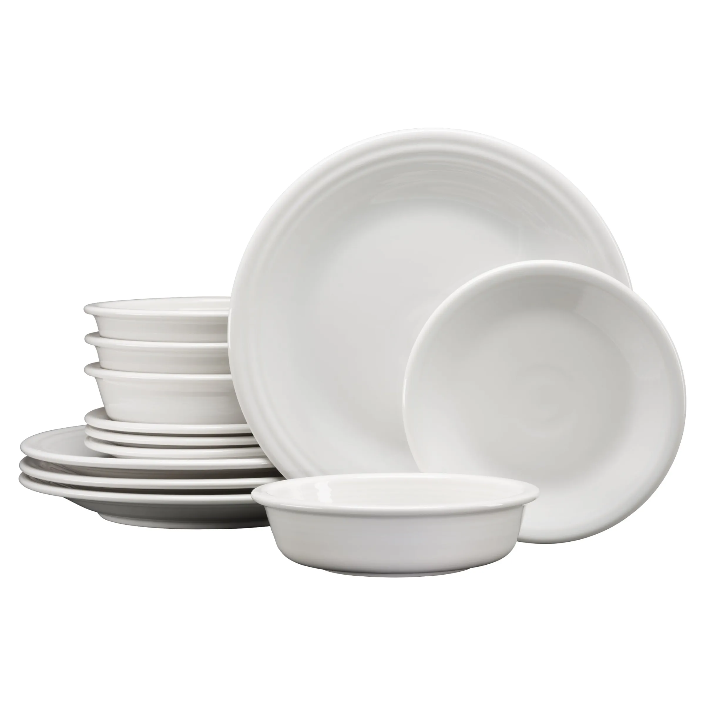 Classic Rim 12-Piece Dinnerware Set, Service for 4|Fiesta Factory Direct Best