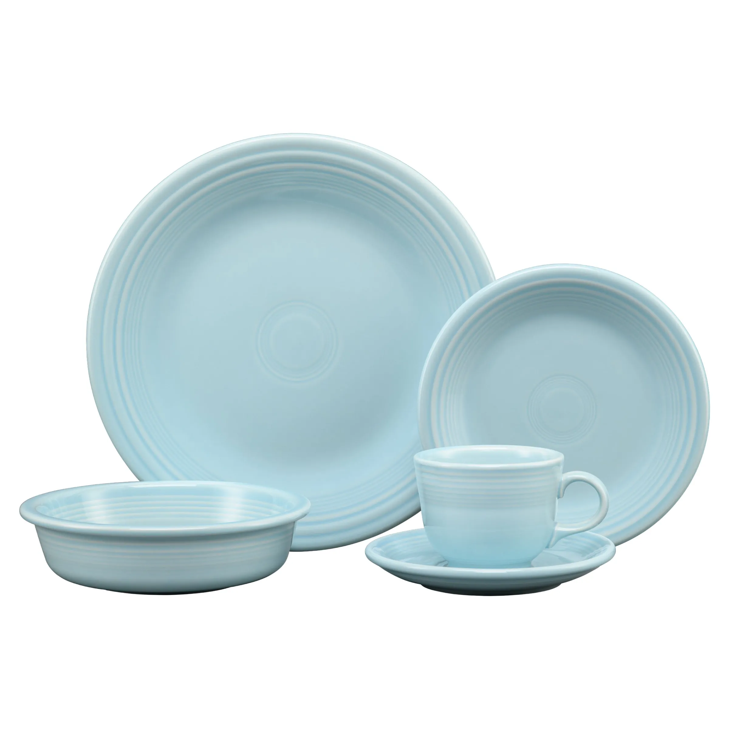 Classic Rim 5-Piece Place Setting, Service for 1|Fiesta Factory Direct New