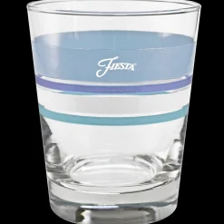 Coastal Blues 15 oz. Edgeline Tapered Double Old Fashion – Set of 4|Fiesta Factory Direct Clearance