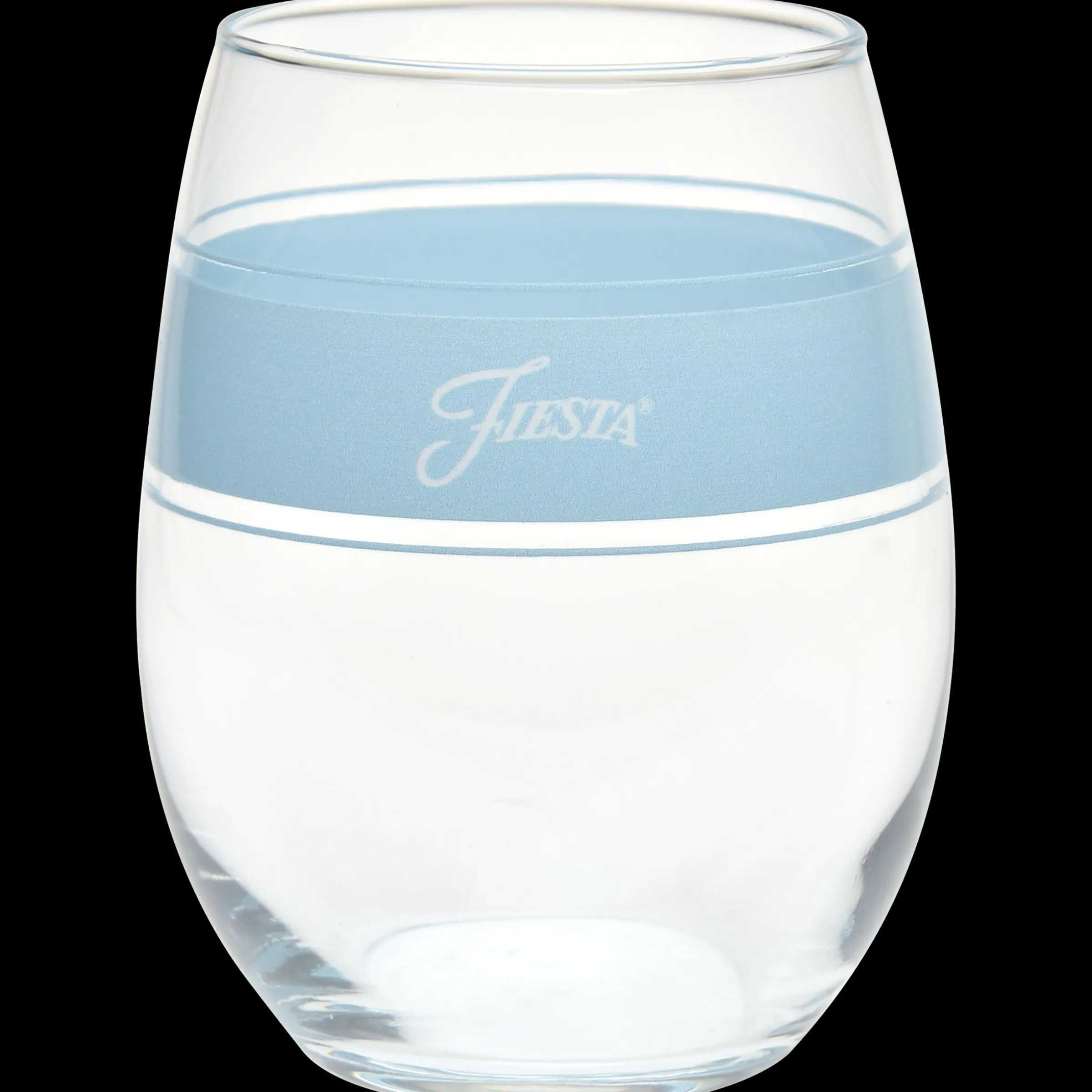 Coastal Blues 15 oz. Frame Stemless Wine Mixed Color – Set of 4|Fiesta Factory Direct Clearance