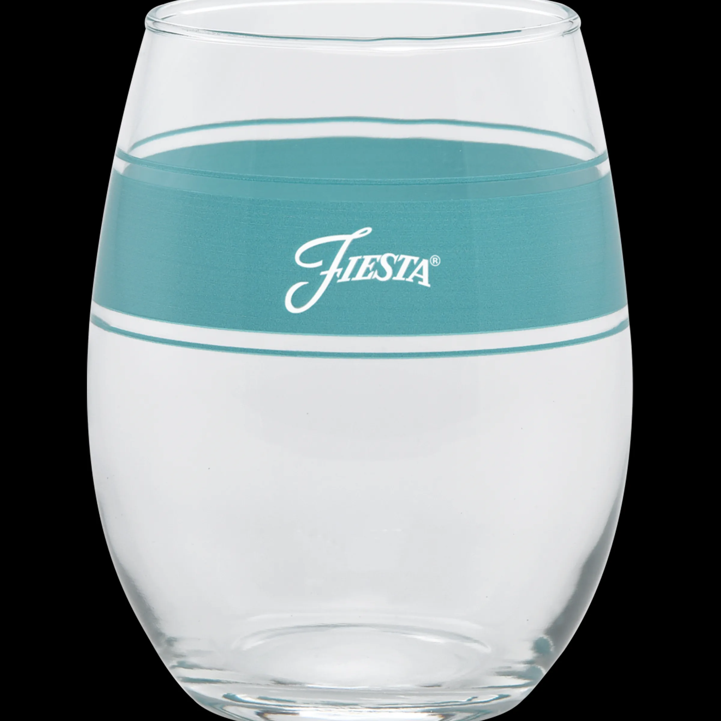 Coastal Blues 15 oz. Frame Stemless Wine Mixed Color – Set of 4|Fiesta Factory Direct Clearance