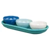 Coastal Blues Mixed Colors 4-Piece Condiment Set|Fiesta Factory Direct Sale