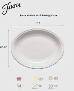 Fiesta 11 5/8 Inch Medium Oval Serving Platter|Fiesta Factory Direct New