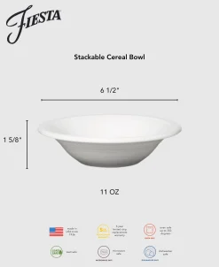 Fiesta 6 1/2 Inch Stackable Cereal Bowl 11 OZ|Fiesta Factory Direct