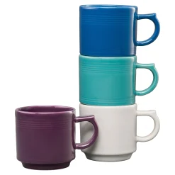 Fiesta 16 OZ Set of 4 Coastal Mixed Stackable Mug Set|Fiesta Factory Direct Online