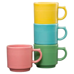 Fiesta 16 OZ Set of 4 Pastel Mixed Stackable Mug Set|Fiesta Factory Direct Sale
