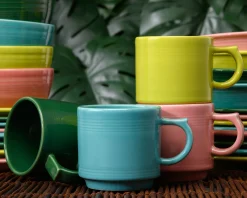 Fiesta 16 OZ Set of 4 Pastel Mixed Stackable Mug Set|Fiesta Factory Direct Sale