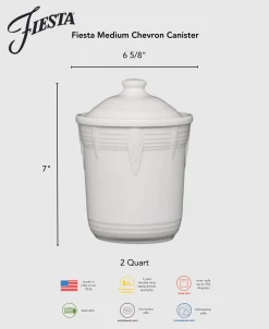 Fiesta 2 Quart Medium Chevron Canister|Fiesta Factory Direct