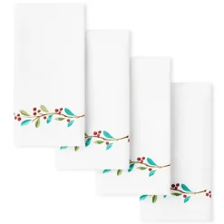 Holly Berry Christmas Border Napkin Set of 4|Fiesta Factory Direct Hot