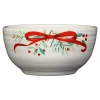 Holly Berry Christmas Garland Bistro Coupe 5 1/2 Inch Cereal Bowl 22 OZ|Fiesta Factory Direct Sale