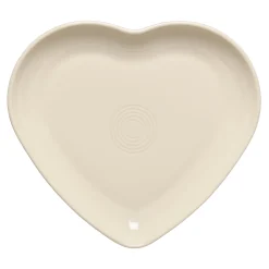 Linen 9 Inch Heart Shaped Plate|Fiesta Factory Direct Clearance