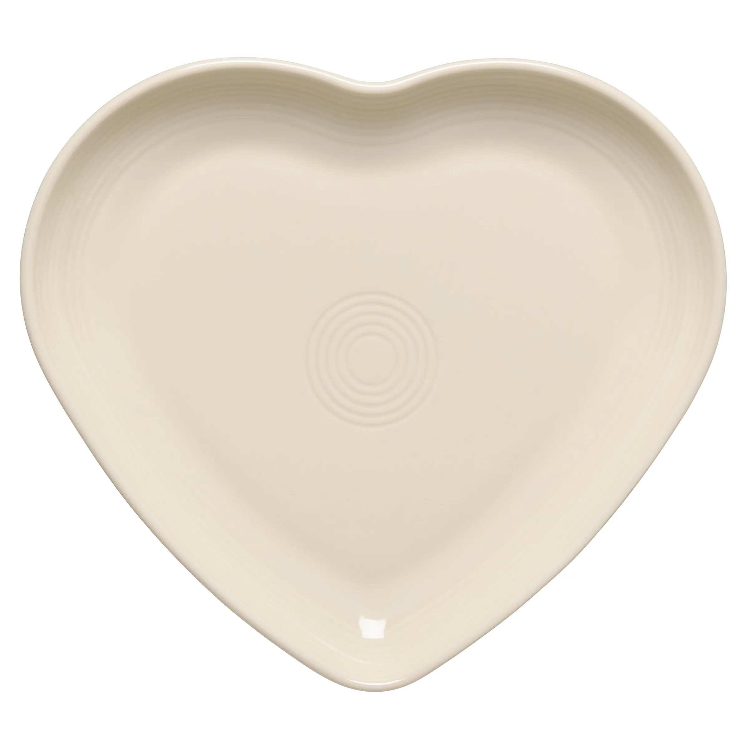 Linen 9 Inch Heart Shaped Plate|Fiesta Factory Direct Clearance