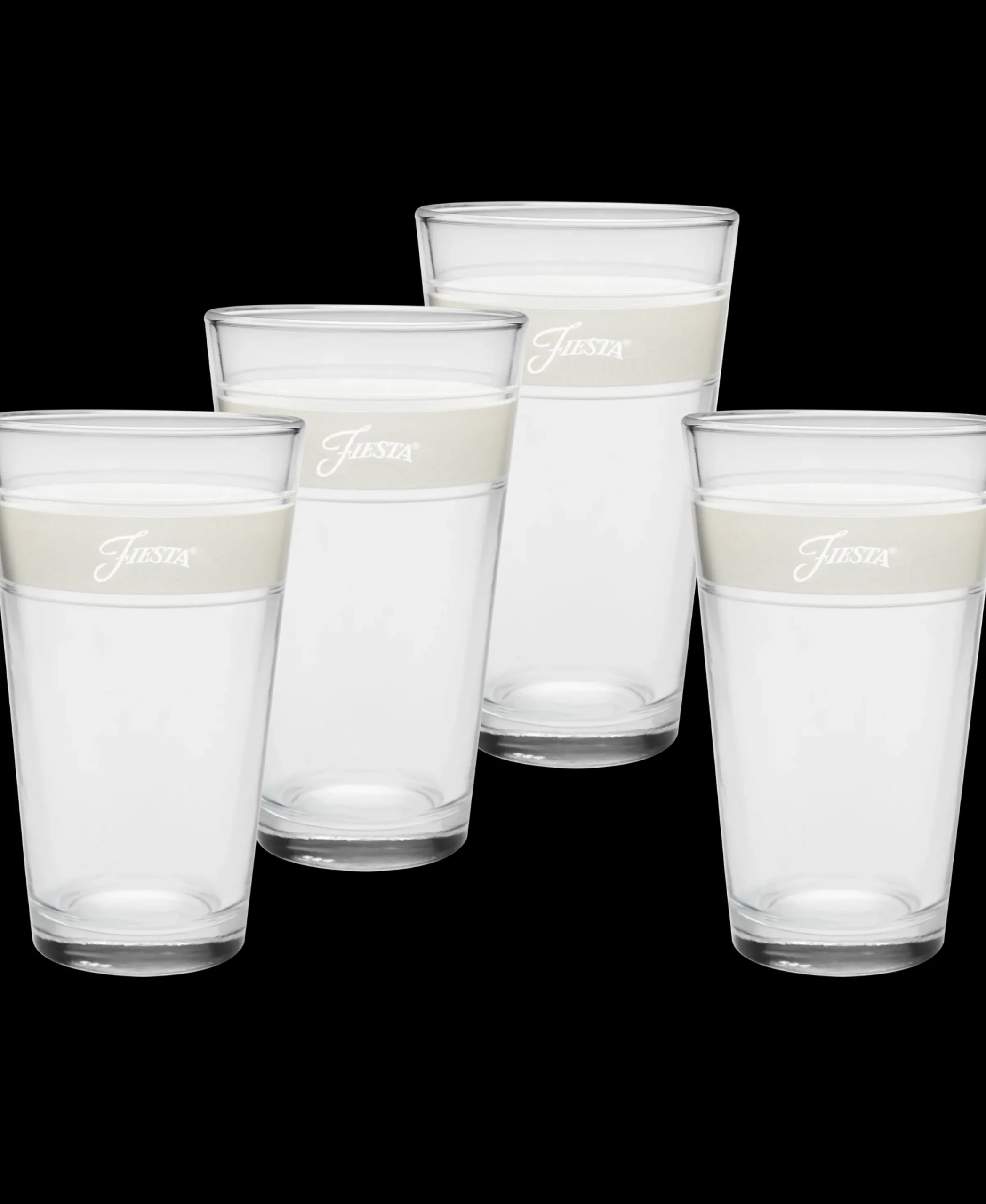 Linen 16 oz. Frame Cooler Glass - Set of 4|Fiesta Factory Direct New