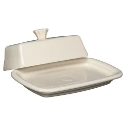 Linen Extra Large Covered Butter Dish 8 1/8 Inch x 5 1/8 Inch|Fiesta Factory Direct Hot