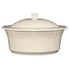 Linen Large 10 Inch Round Covered Casserole 2.8 Quart|Fiesta Factory Direct New