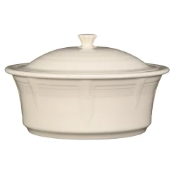 Linen Large 10 Inch Round Covered Casserole 2.8 Quart|Fiesta Factory Direct New