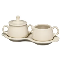 Linen 4-Piece Sugar Bowl and Creamer Set with Tray|Fiesta Factory Direct Online