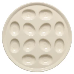 Linen Round Egg Serving Platter 11 1/4 Inch|Fiesta Factory Direct New