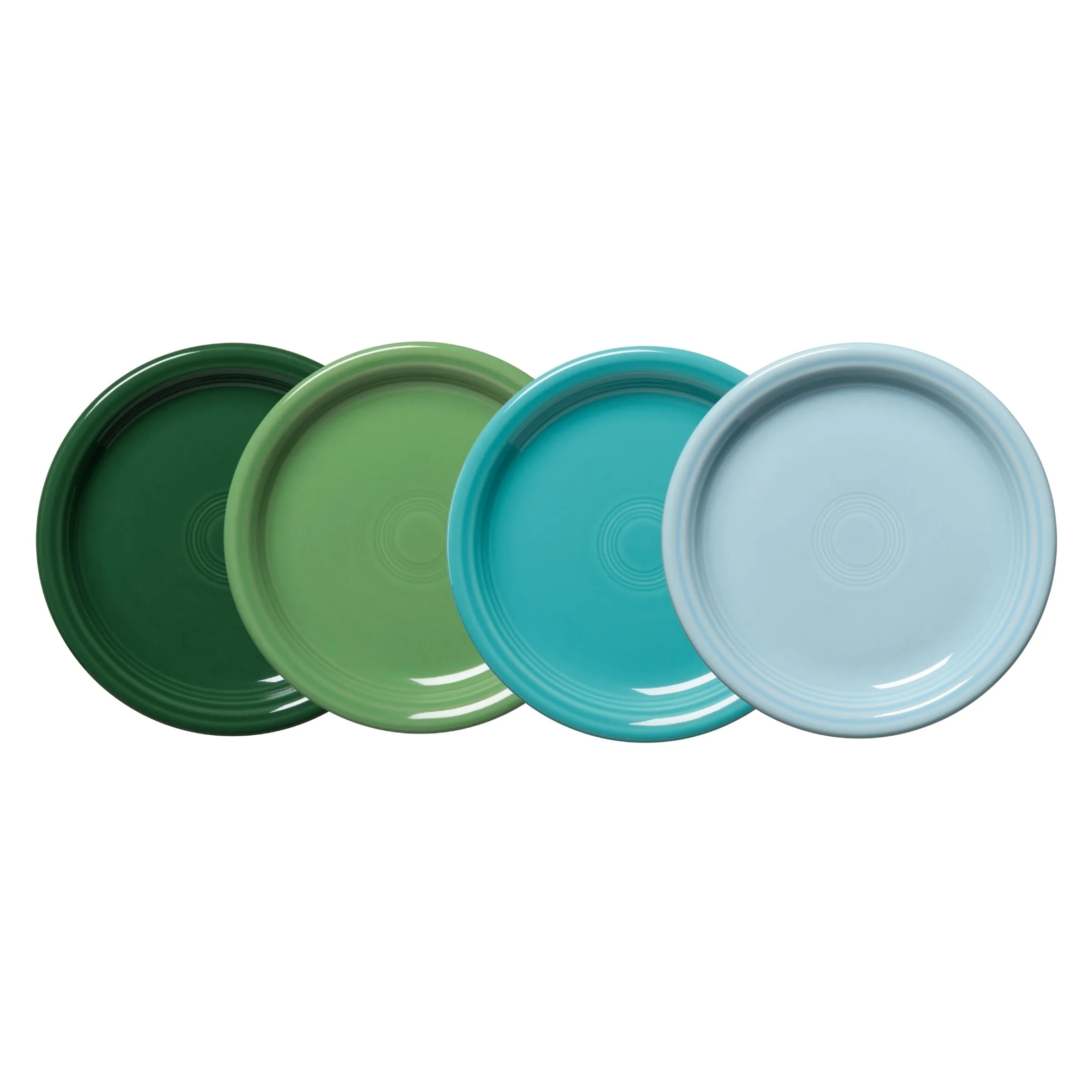 Mixed Aegean Bistro Coupe 7 1/4 Inch Salad Plate, Set of 4|Fiesta Factory Direct Clearance