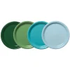 Mixed Aegean Bistro Coupe 9 Inch Luncheon Plate, Set of 4|Fiesta Factory Direct Outlet