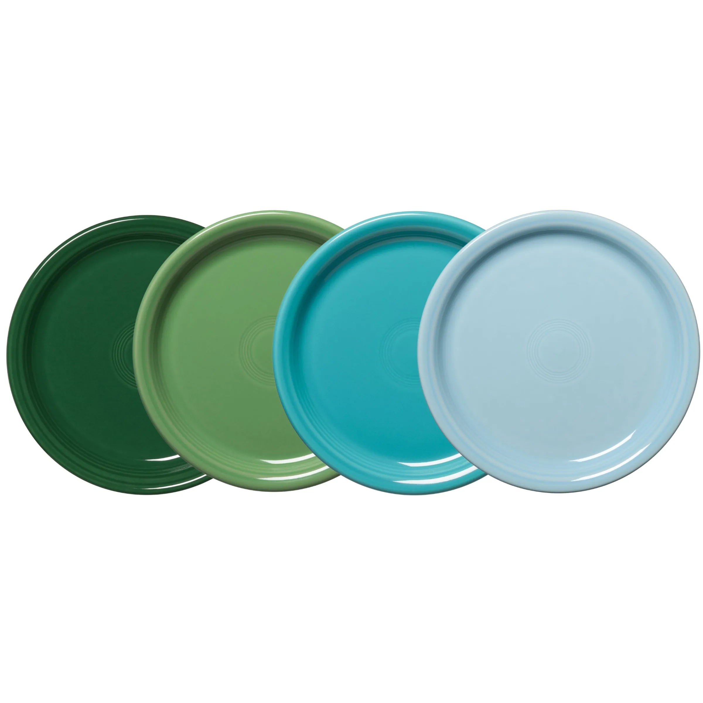 Mixed Aegean Bistro Coupe 9 Inch Luncheon Plate, Set of 4|Fiesta Factory Direct Outlet