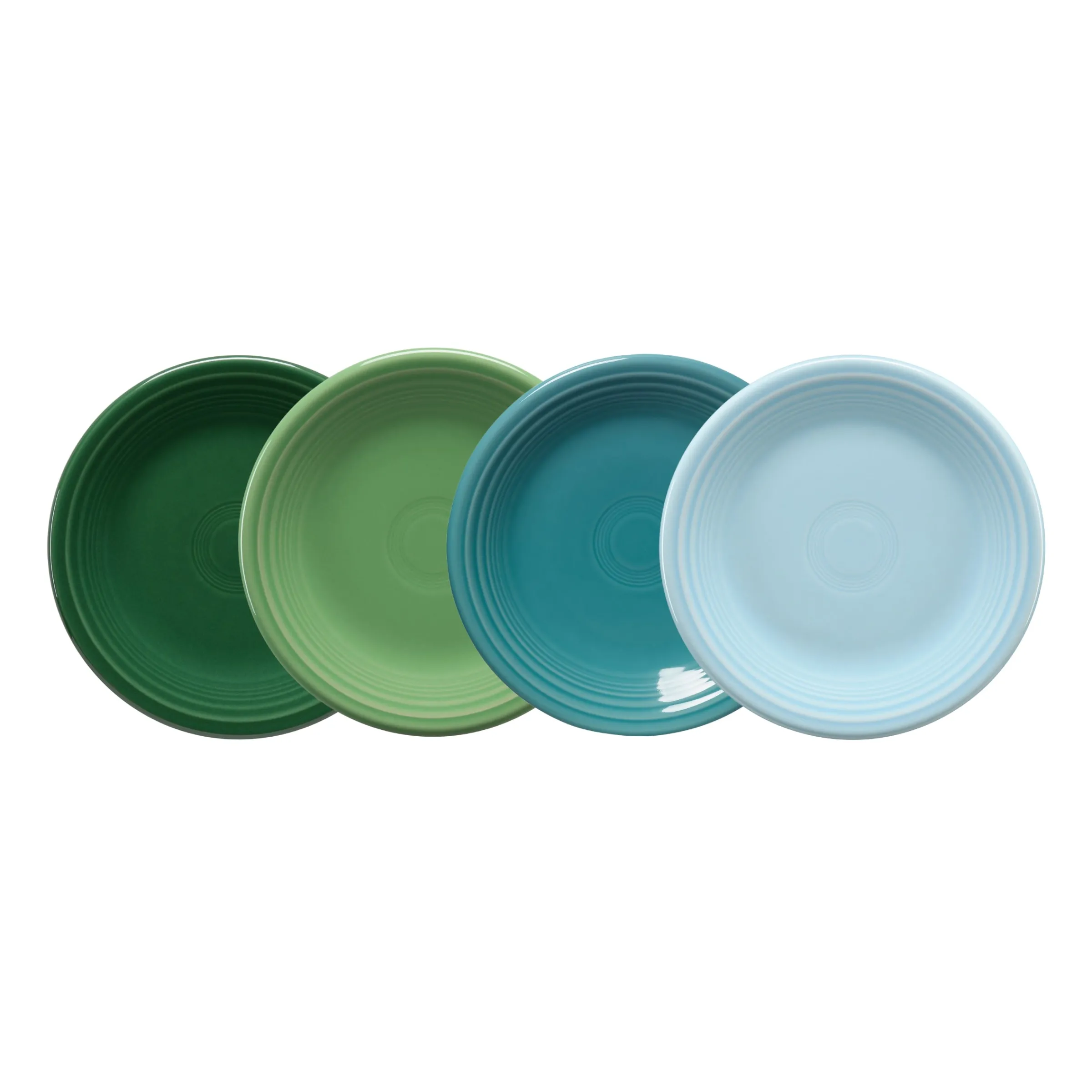Mixed Aegean Classic Rim 7 1/4 Inch Salad Plate, Set of 4|Fiesta Factory Direct Discount