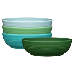 Mixed Aegean Coupe 6 3/4 Inch Salad Bowl 24 OZ, Set of 4|Fiesta Factory Direct Outlet