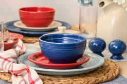 Mixed Americana Bistro Coupe 12-Piece Dinnerware Set, Service for 4|Fiesta Factory Direct New