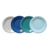 Mixed Coastal Blues Classic Rim 7 1/4 Inch Salad Plate, Set of 4|Fiesta Factory Direct Discount